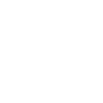 Monoline Mushroom Plant Logo #ffffff