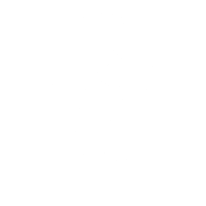 Monoline Mushroom Swirl Logo #ffffff