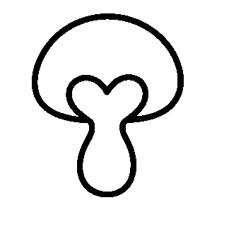 Monoline Mushroom Logo