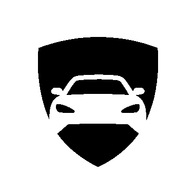 Car Shield Negative Space Logo