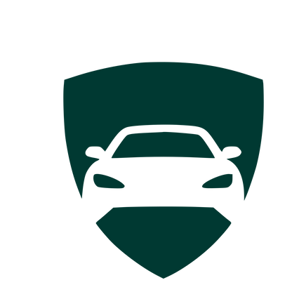 Car Shield Negative Space Logo #003932