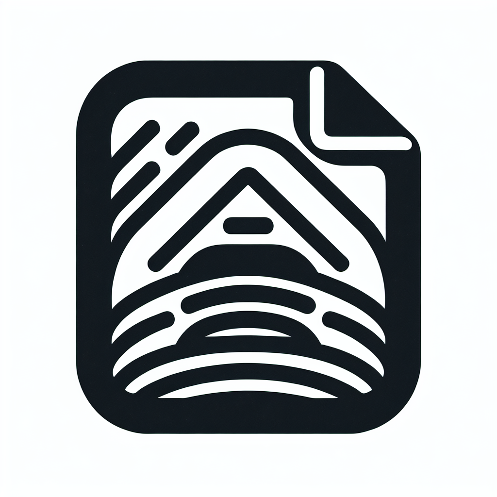 Abstract Cabin Landscape Logo