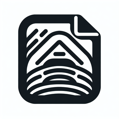 Abstract Cabin Landscape Logo