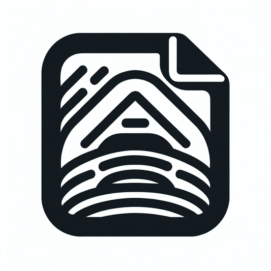 Abstract Cabin Landscape Logo