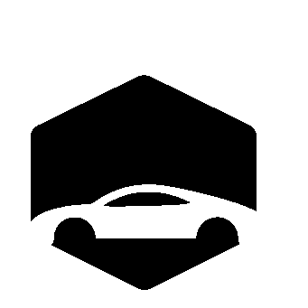 Car in Hexagon Logo