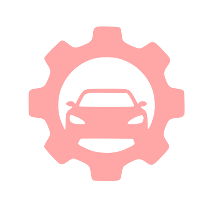 Car Gear Service Logo #ffa6a6