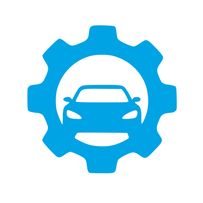 Car Gear Service Logo #00a3e4
