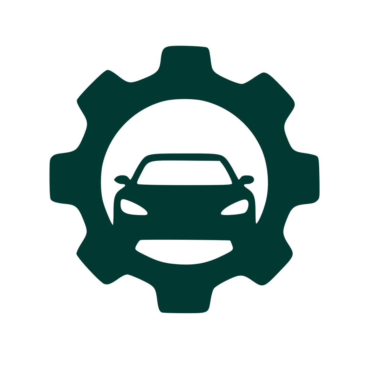 Car Gear Service Logo #003932