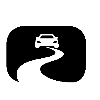 Car Winding Road Logo