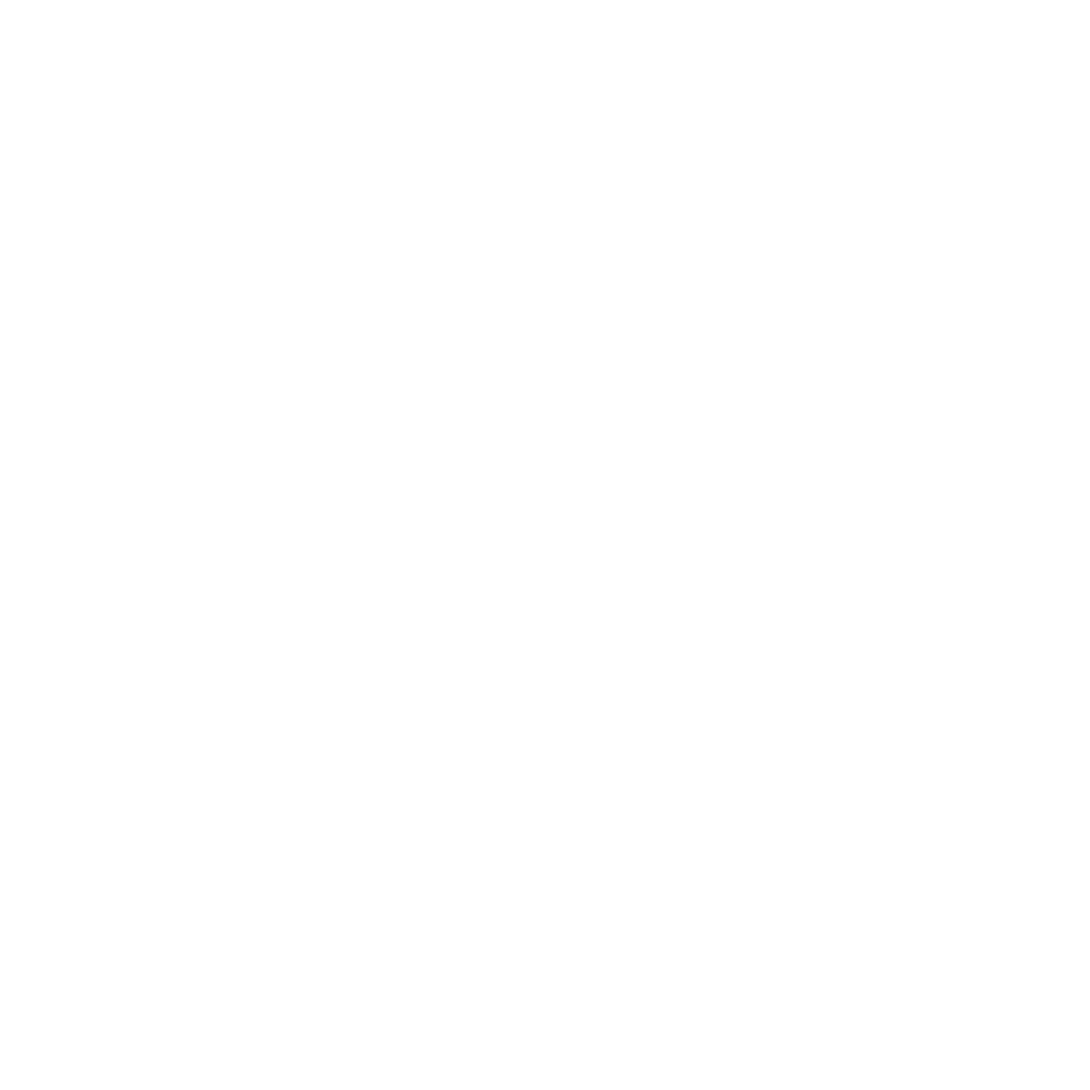 Car Tunnel Negative Space Logo #ffffff