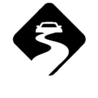 Car on Winding Road Logo