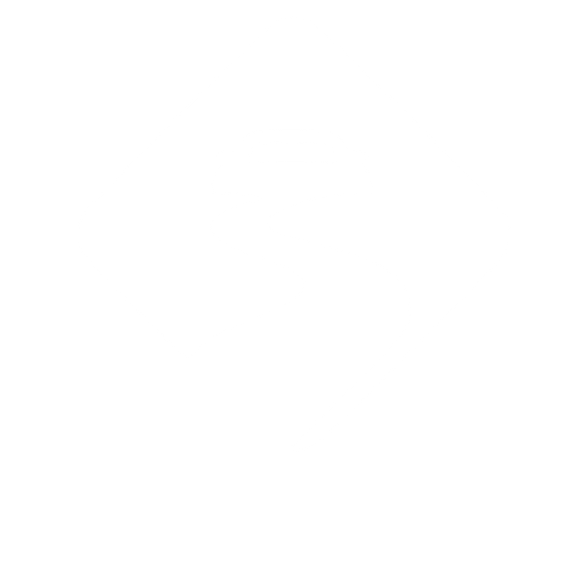 Car on Winding Road Logo #ffffff