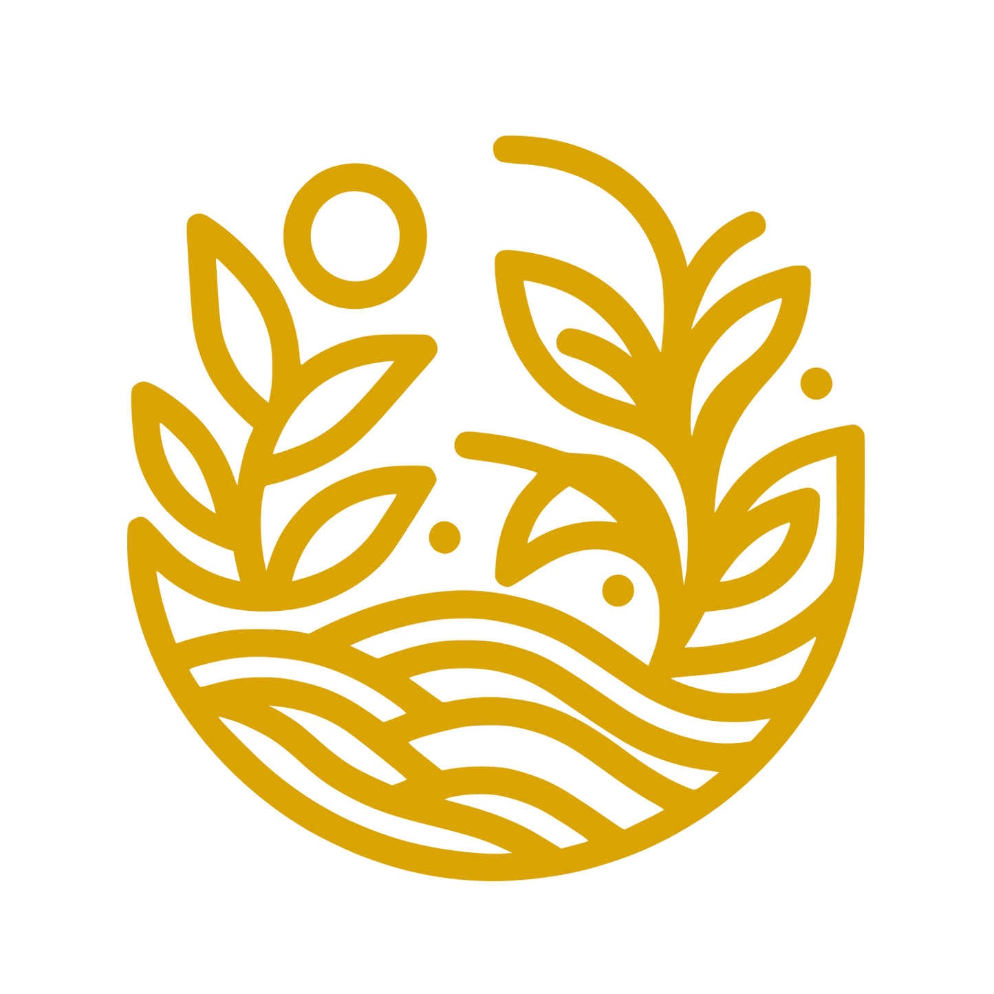 Nature Elements Logo #D9A404