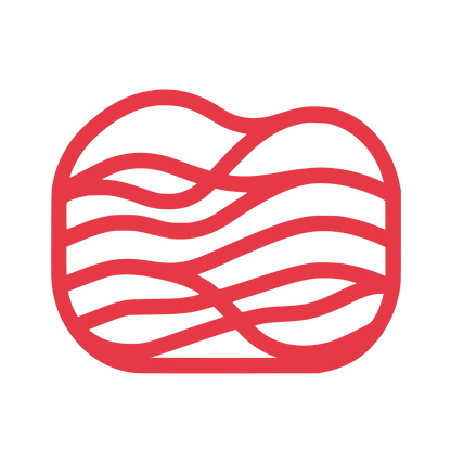 Wavy Lines Real Estate Logo #E63946