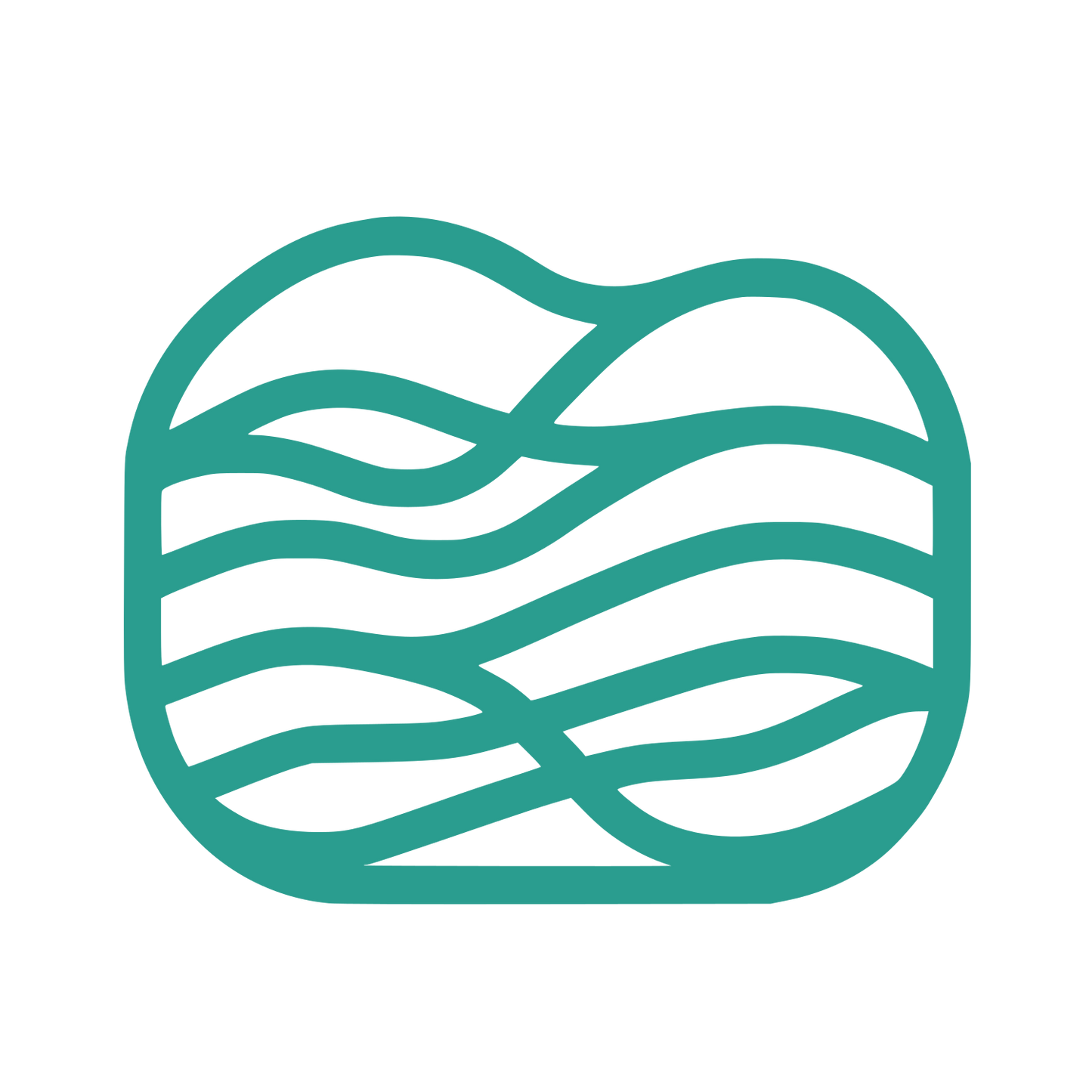 Wavy Lines Real Estate Logo #2A9D8F