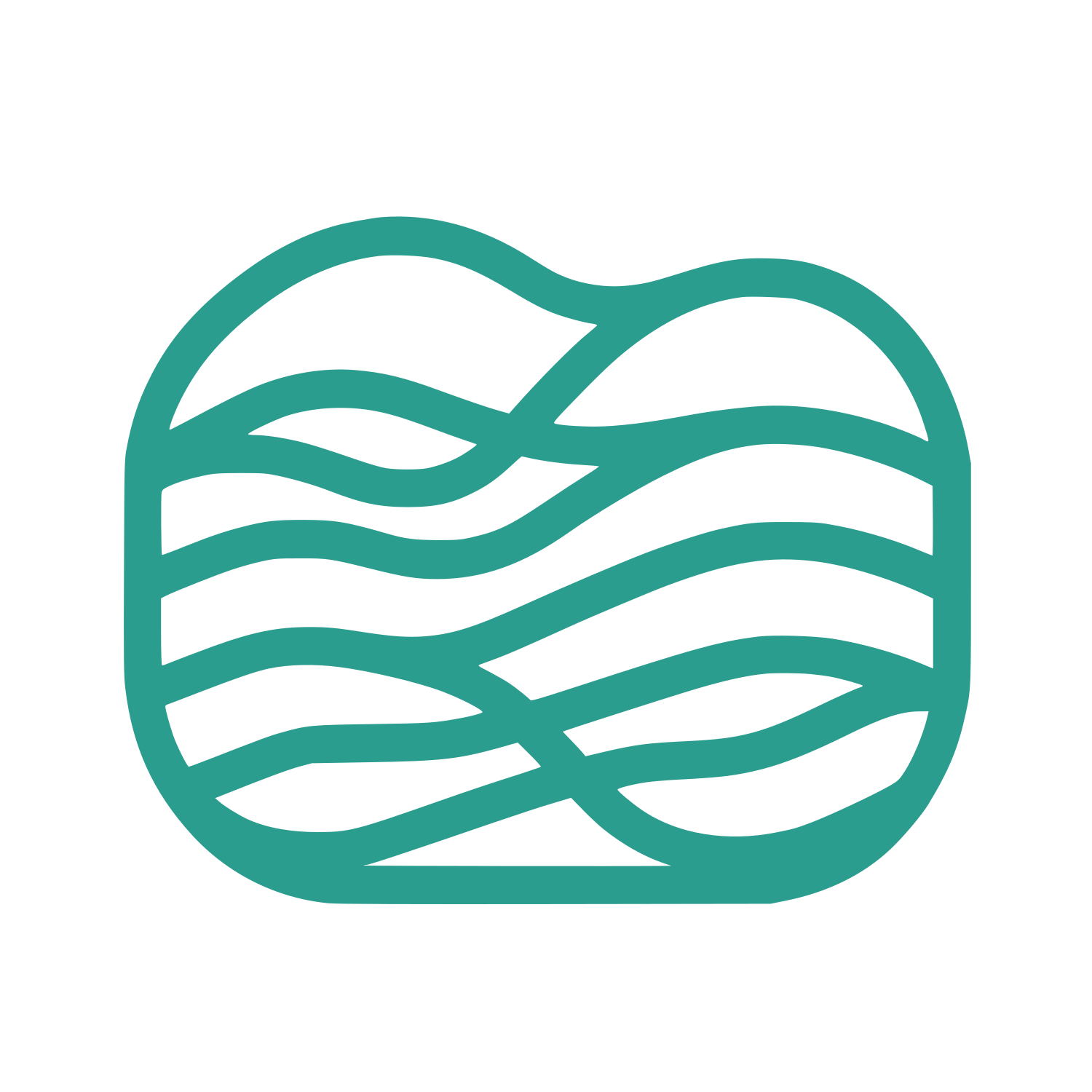 Wavy Lines Real Estate Logo #2A9D8F