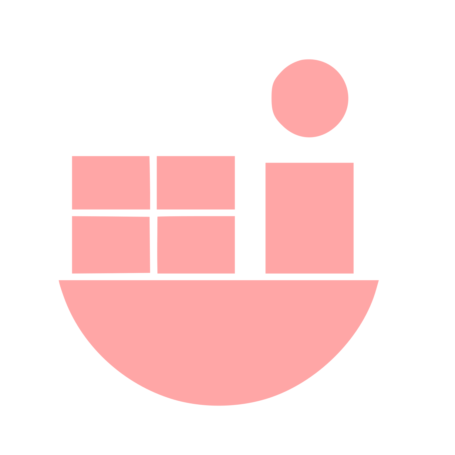Bauhaus Cargo Ship Logo #ffa6a6