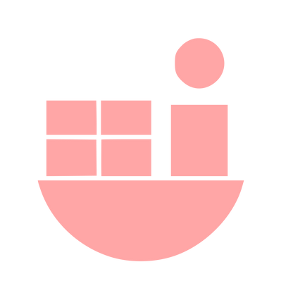 Bauhaus Cargo Ship Logo #ffa6a6
