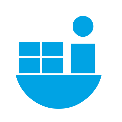 Bauhaus Cargo Ship Logo #00a3e4