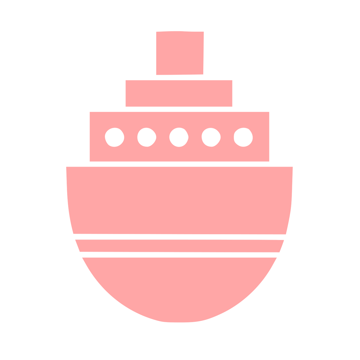 Bauhaus Ship Logo #ffa6a6