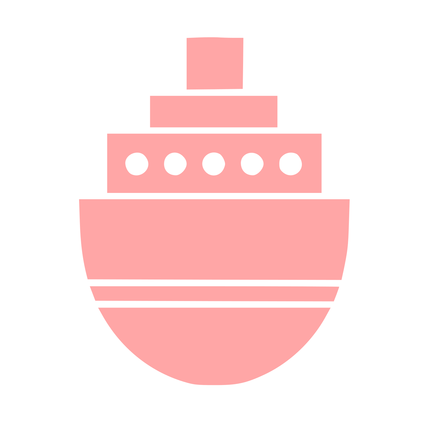 Bauhaus Ship Logo #ffa6a6