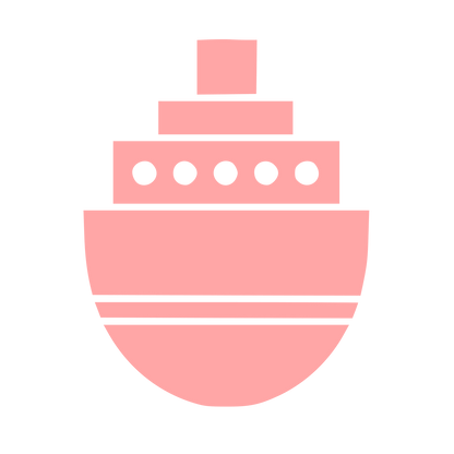 Bauhaus Ship Logo #ffa6a6