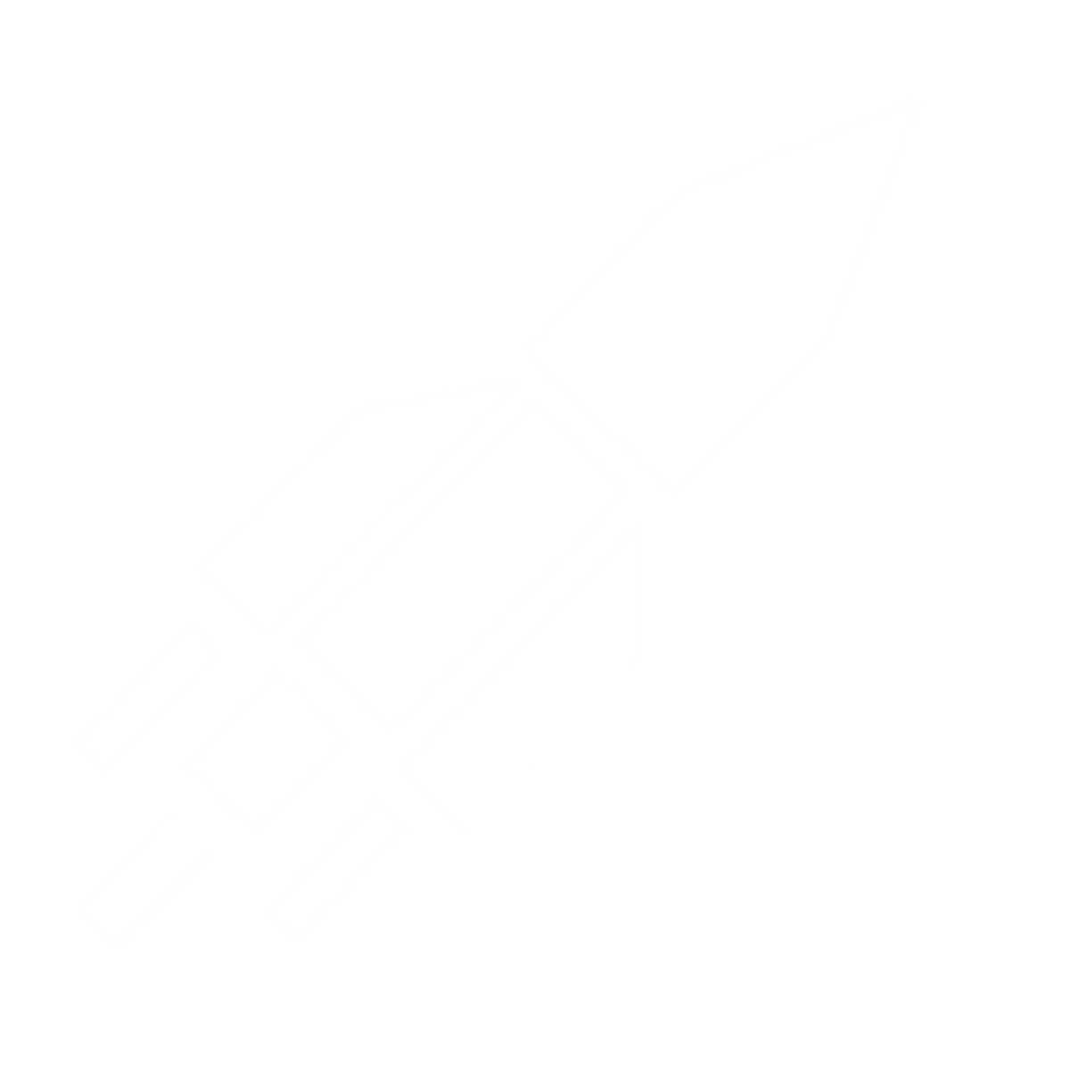 Brutalist Rocket Launch Logo #ffffff