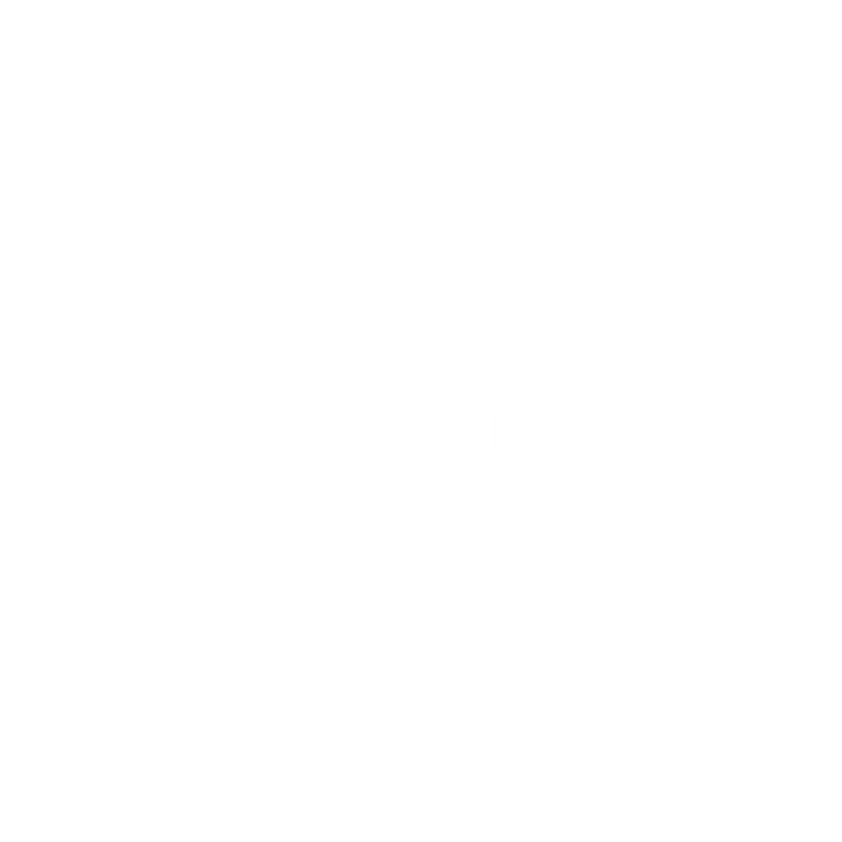 Brutalist Rocket Launch Logo #ffffff