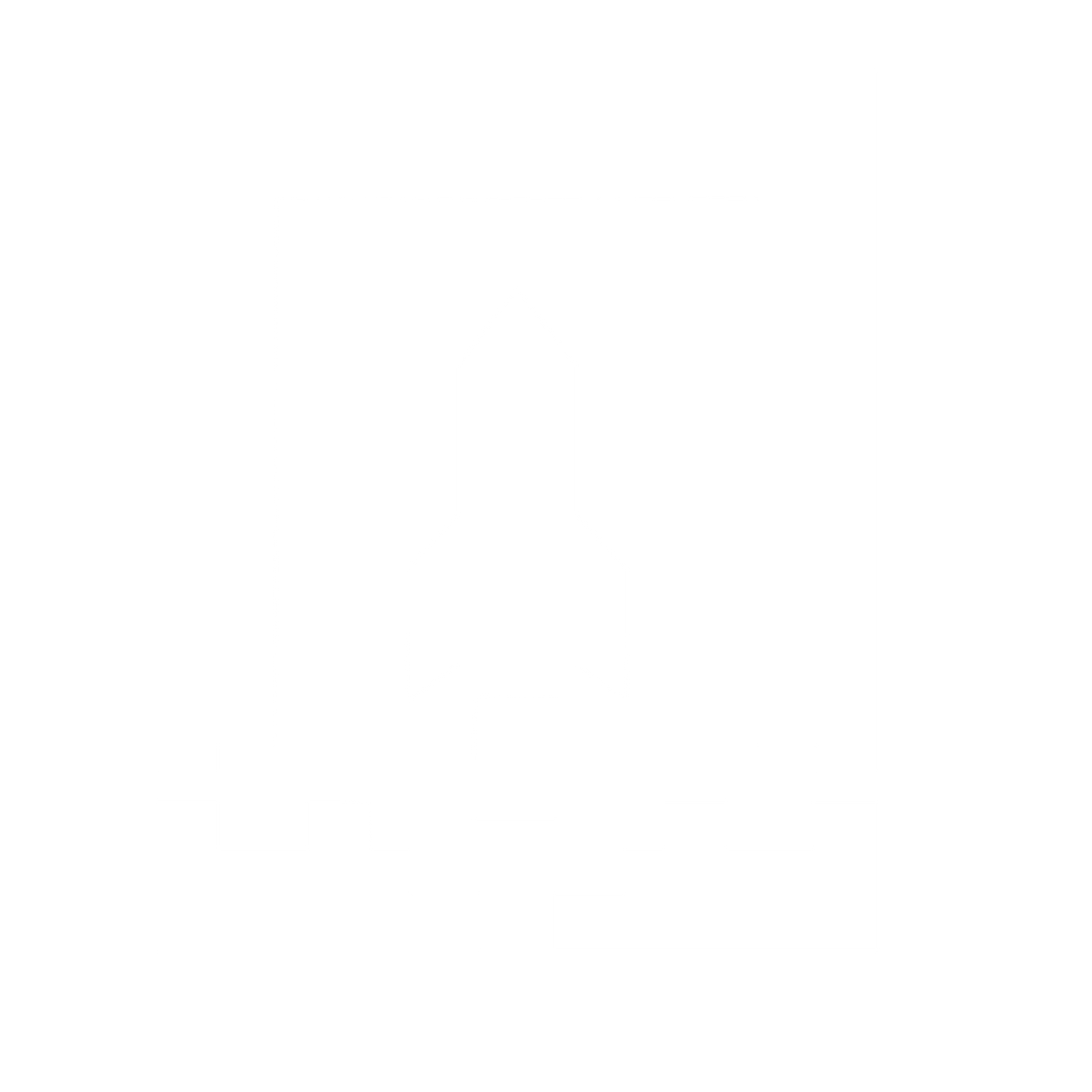 Pixel Rocket Launch Logo #ffffff