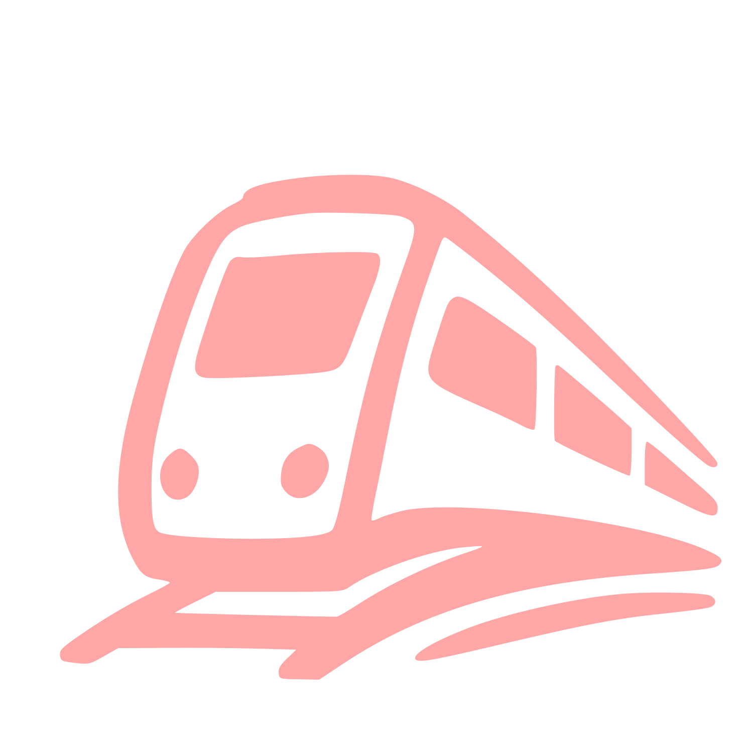 Hand-Drawn Train Logo #ffa6a6