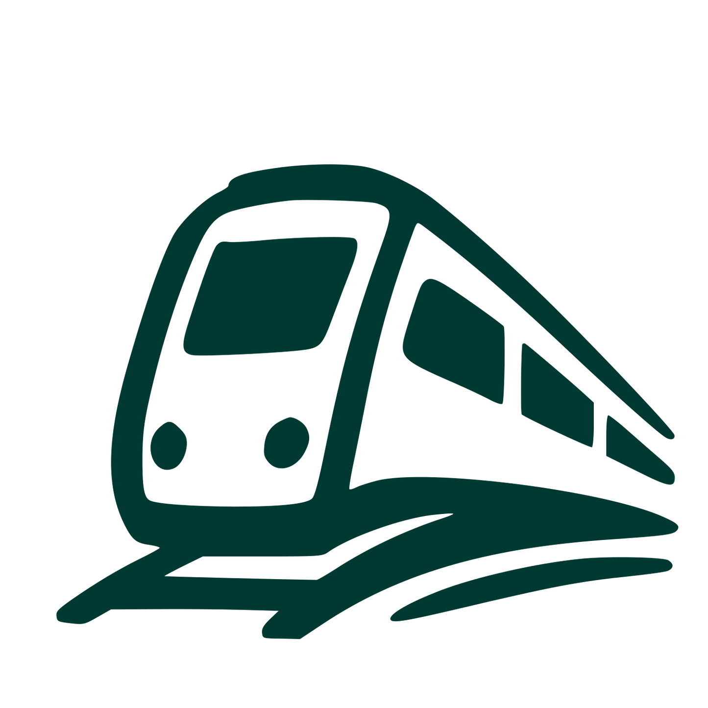 Hand-Drawn Train Logo #003932