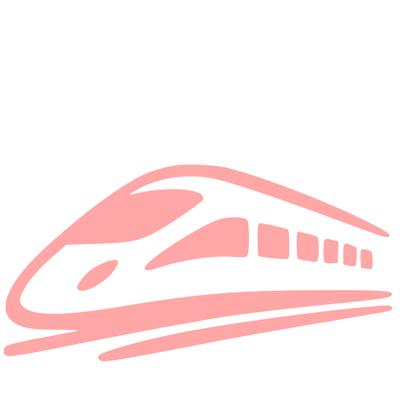 High Speed Train Logo #ffa6a6