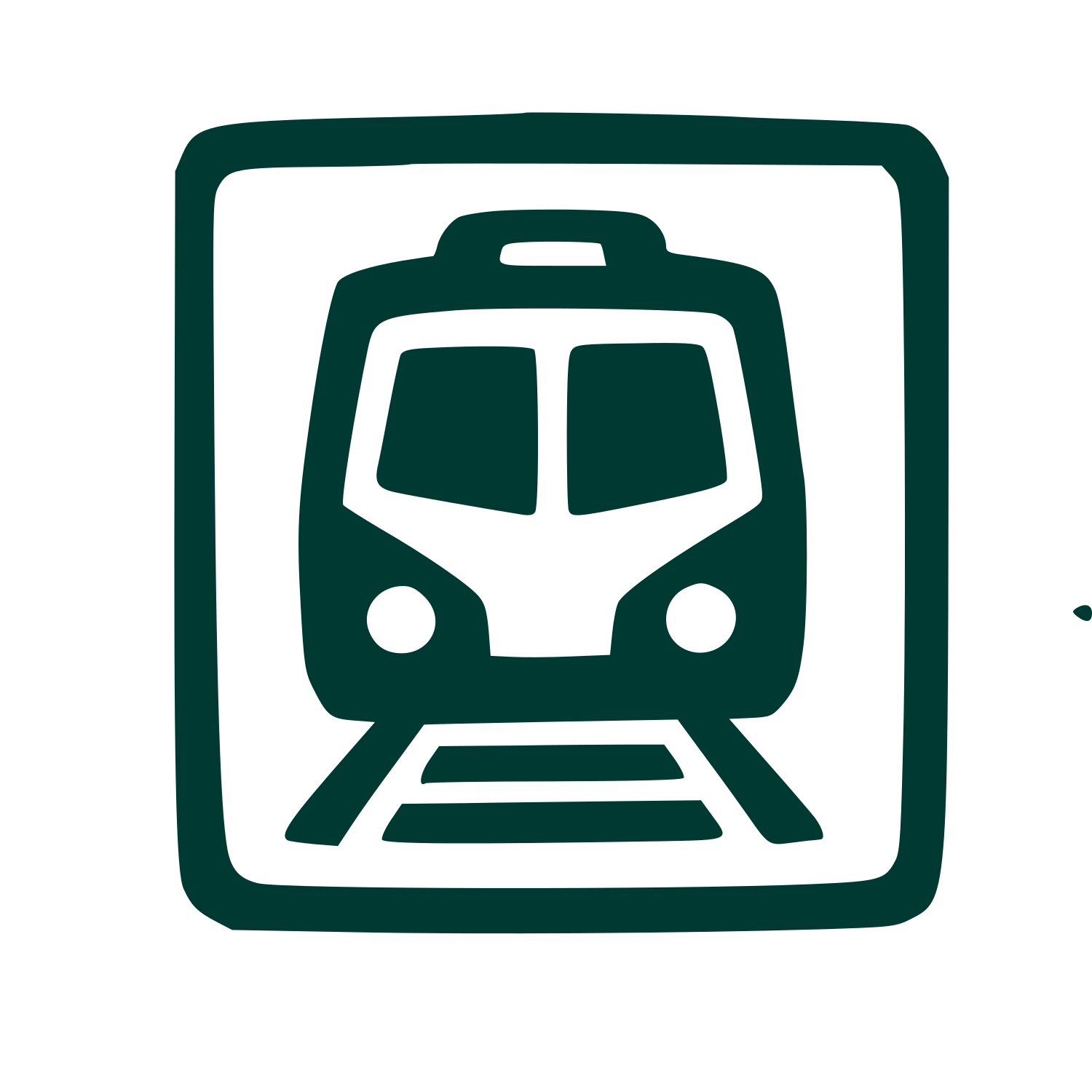Hand-Drawn Train Logo #003932