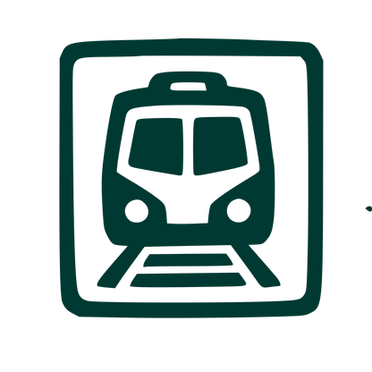 Hand-Drawn Train Logo #003932