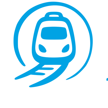 Train Tunnel Circle Logo #00a3e4