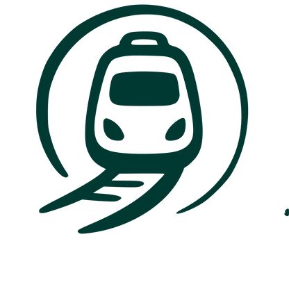 Train Tunnel Circle Logo #003932