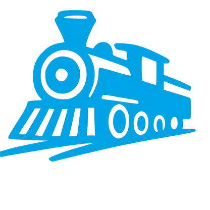 Steam Train Locomotive Logo #00a3e4