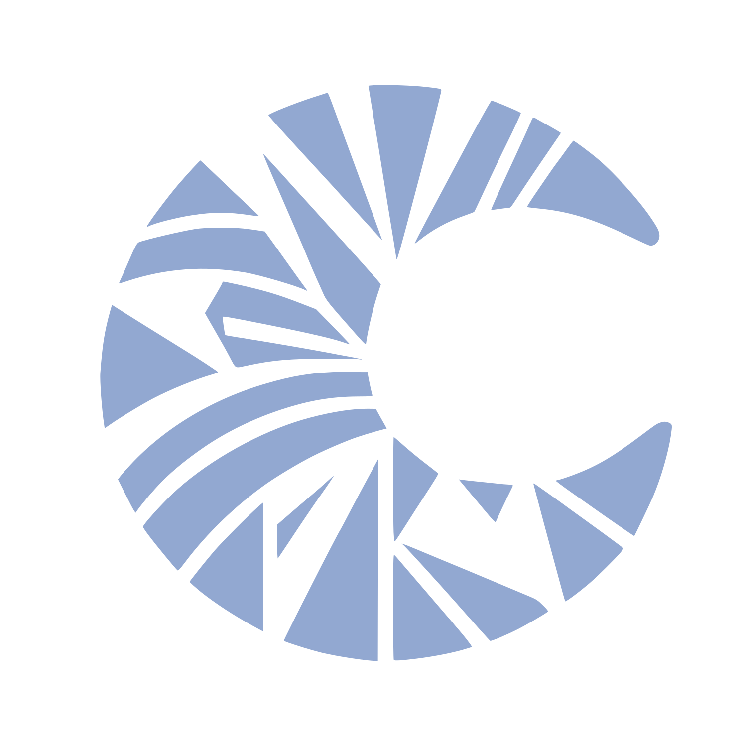 Croissant Bakery Logo #92A8D1