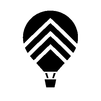 Hot Air Balloon Chevron Logo