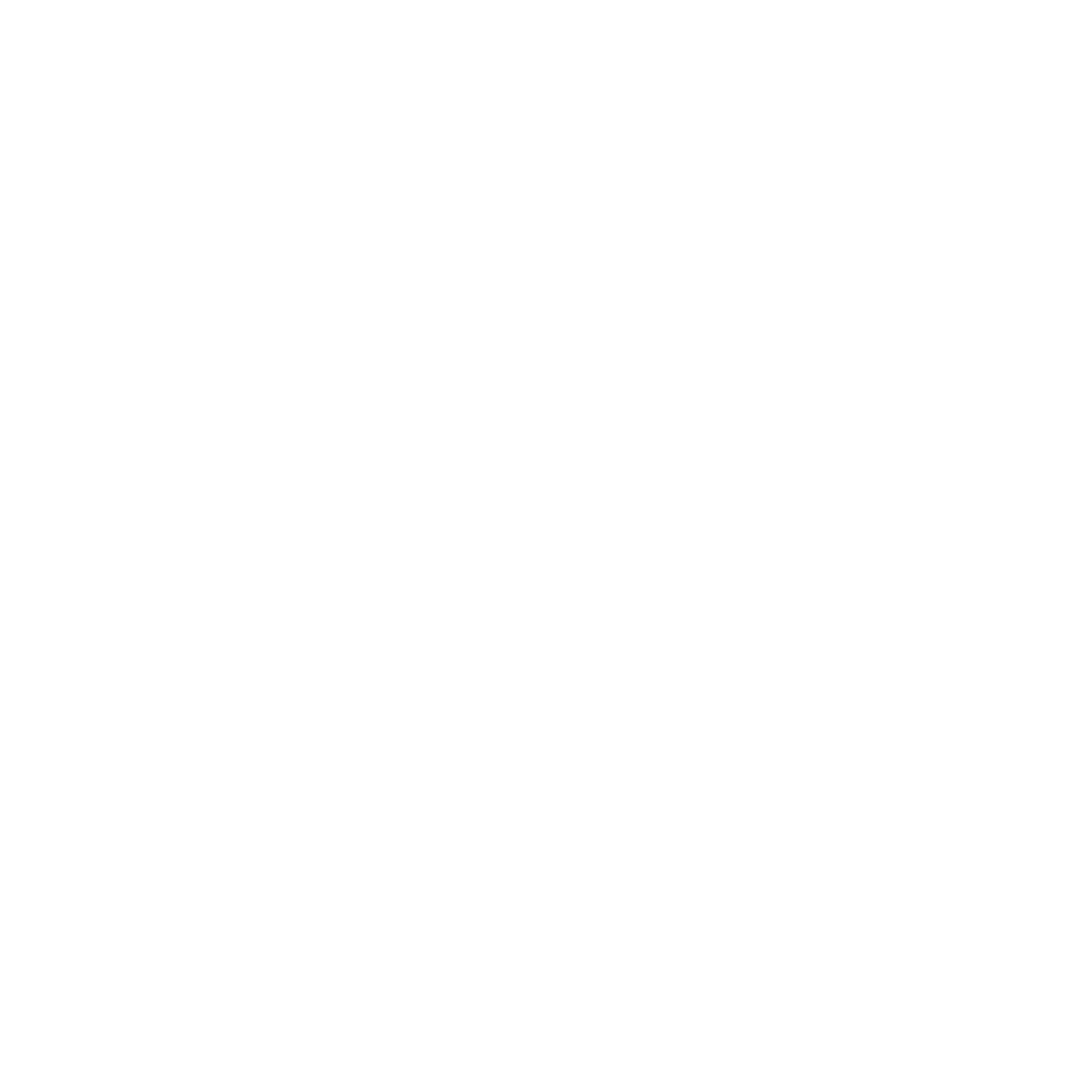Monoline Cat Logo #ffffff