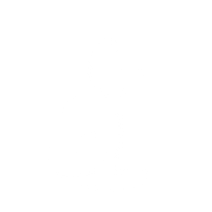 Monoline Sitting Cat Logo #ffffff