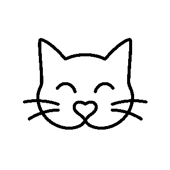 Monoline Cat Face Logo