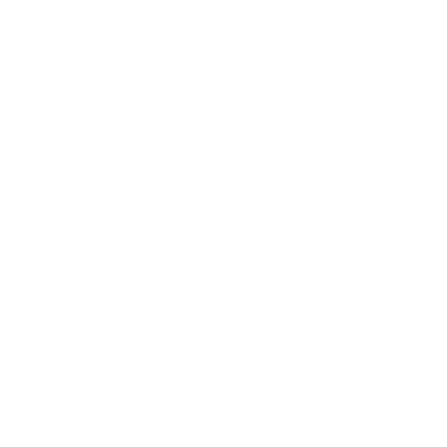 Monoline Cat Face Logo #ffffff