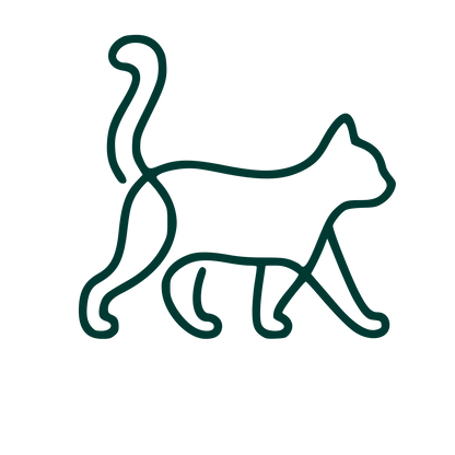 Monoline Walking Cat Logo #003932