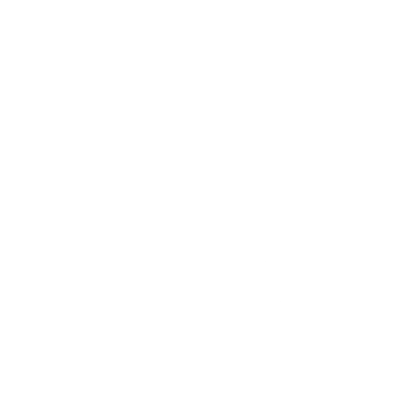 Monoline Cat Logo #ffffff