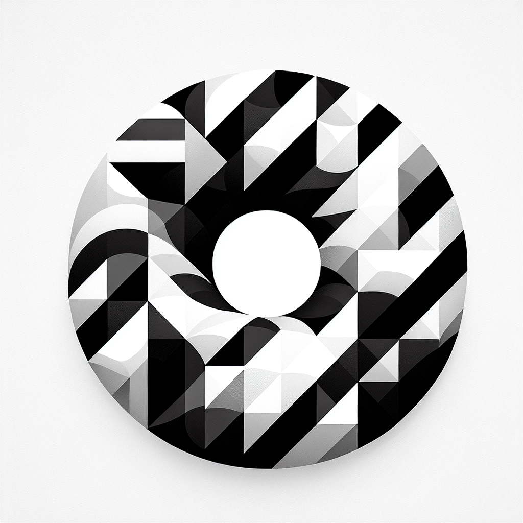Shape Donut Circular Logo