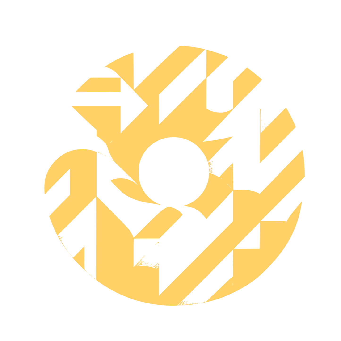 Shape Donut Circular Logo #FFD166