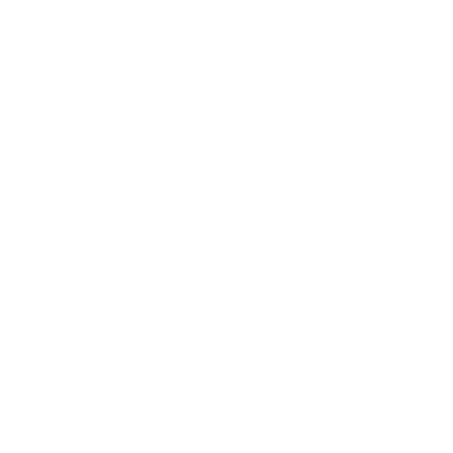 Monoline Cat Circle Logo #ffffff