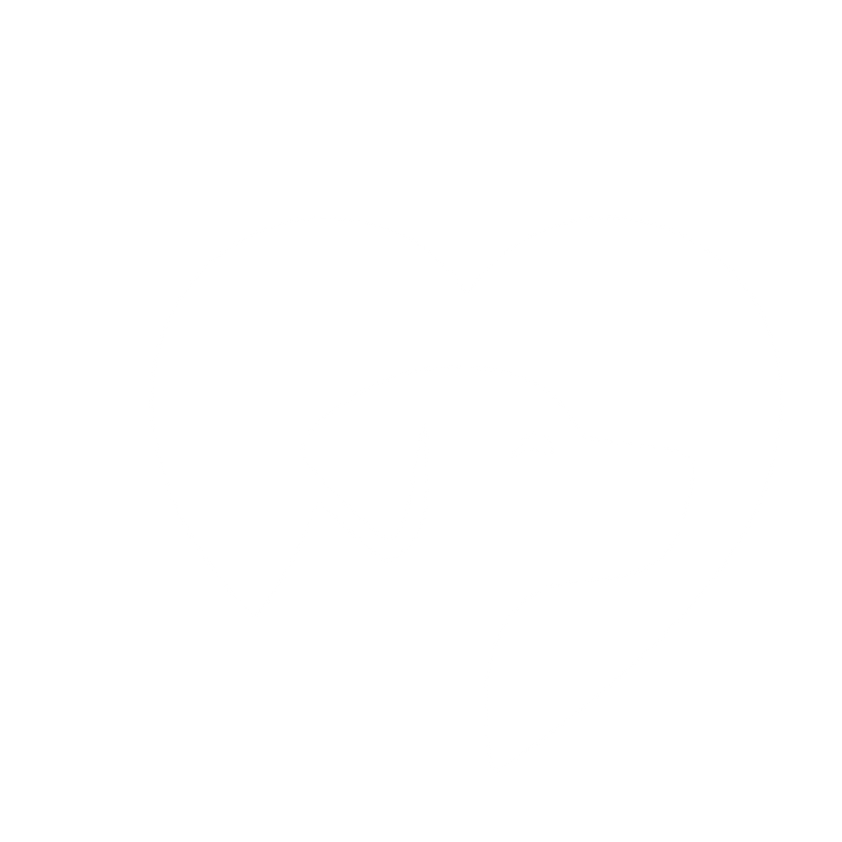 Dog Heart Negative Space Logo #ffffff