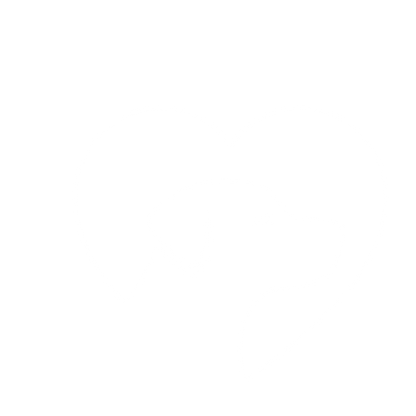 Dog Heart Negative Space Logo #ffffff